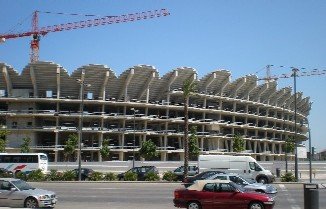 Nou Mestalla under construction