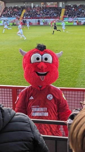 Crawley Town FC Mascot (Reggie the Red)