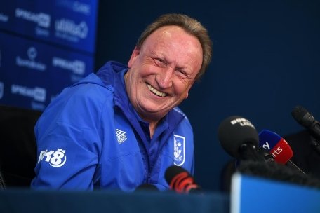 Neil Warnock at Huddersfield Town in 2023