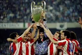 The European Cup winning team of Red Star Belgrade