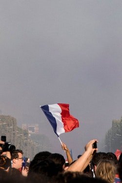 Waving Tricolour (via Nicolas at Pexels)